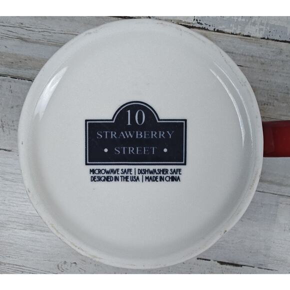 2 Bella Floral Coffee/Tea Mug 10 Strawberry Street 14 oz Colorful Flowers - Picture 5 of 7